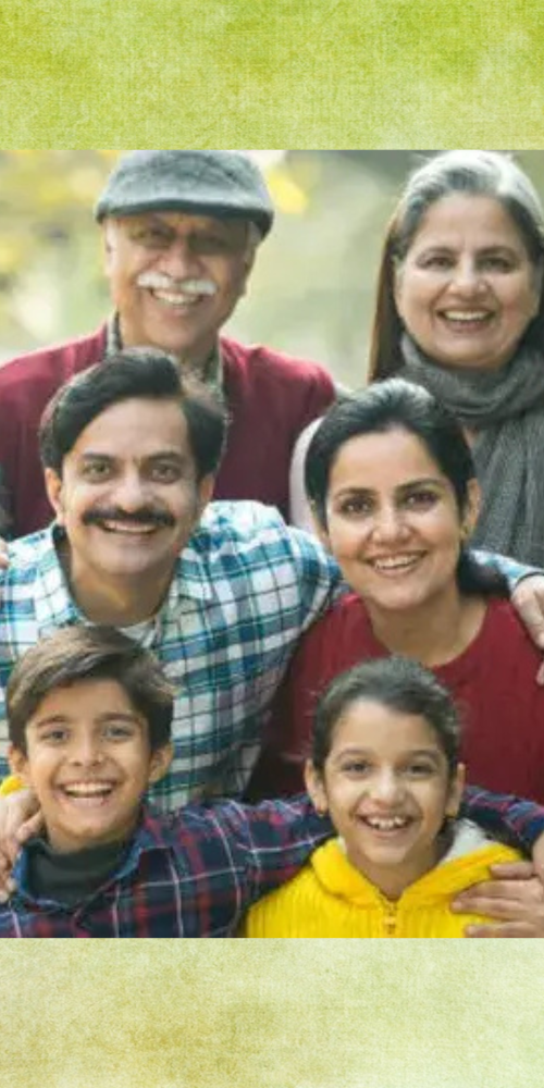 Natural life enjoying famaliy